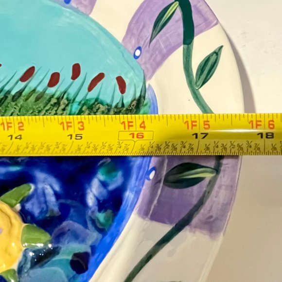 NEW… 18” Nautical Serving Platter, by Chesapeake Bay Company, Decorative Ceramic - Picture 8 of 16